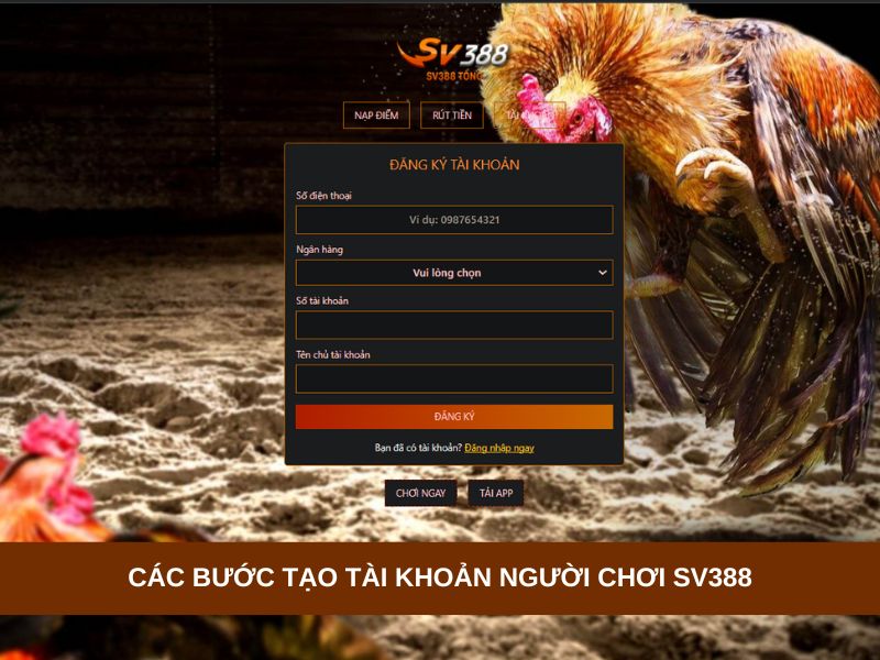 Qua website SV388